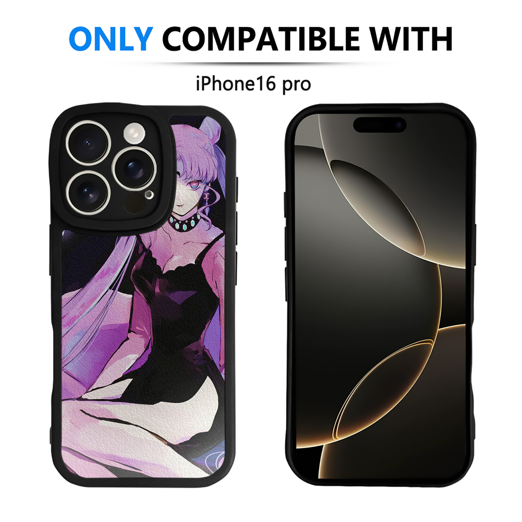 （画像用） 美少女戦士セーラームーン Sailor Moon 【iPhone 16シリーズ対応】シリコンスマホケース（レザー調） 材質：シリコン
